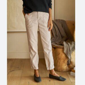 Frank & Eileen JAMESON Utility Jogger Sweatpant LINEN Size: 6 Cement